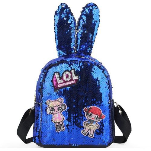 GI 0666 RISCE TAS RANSEL ANAK LOL SEQUIN TELINGA PANJANG IMPORT WANITA CEWEK PEREMPUN JAKARTA