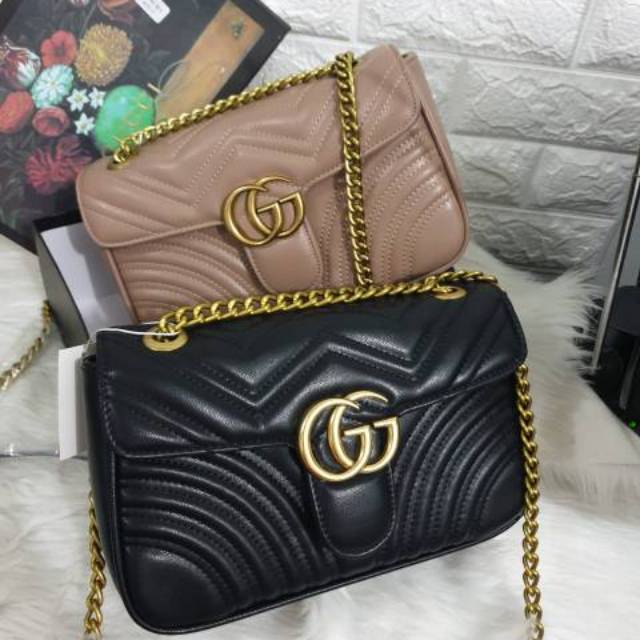 Tas Gucci Marmont Semi Premium Impor Grade AAA Free Box