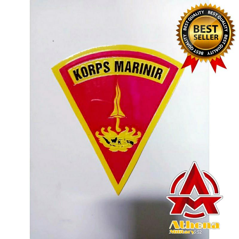 Stiker Embos marinir segitiga|Stiker Segitiga Marinir|Stiker Marines