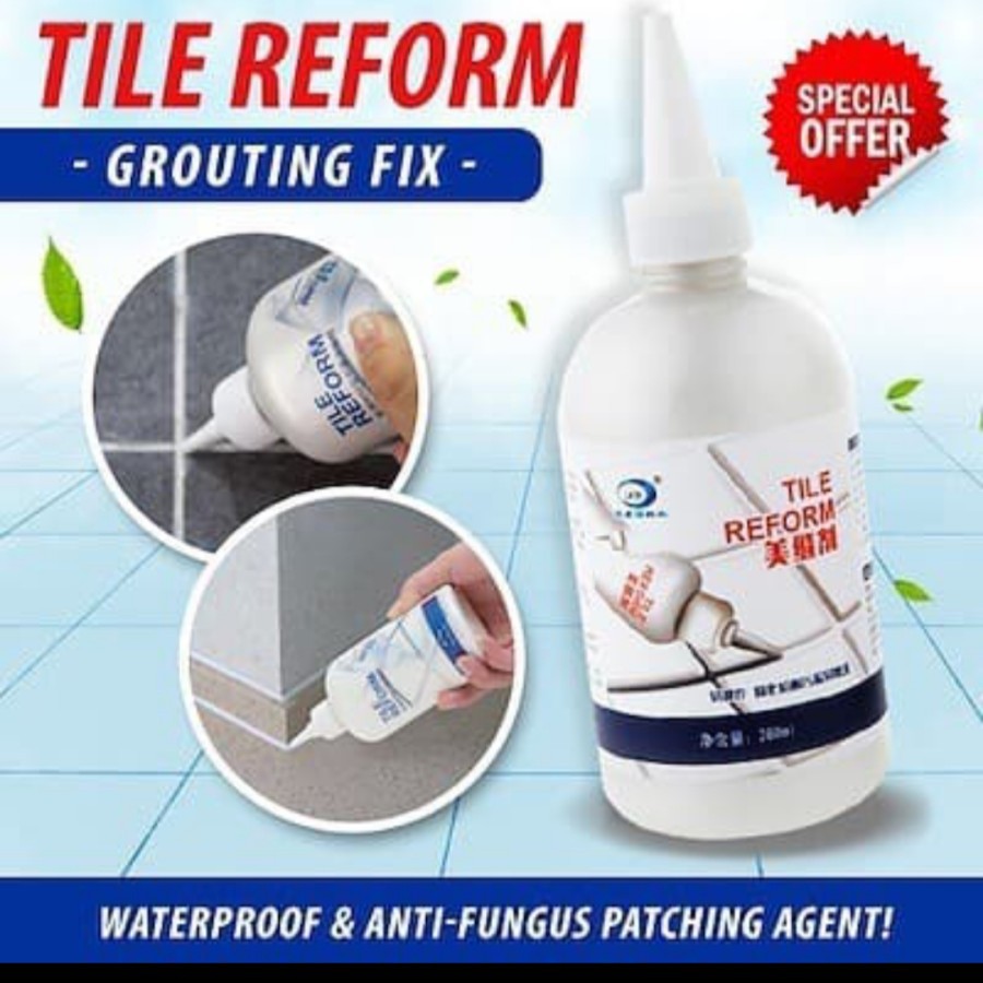 Cairan Pengisi Nat Keramik 280 ml Anti Jamur Tile Reform Grouting Kamar Mandi Pelapis Perekat Nat Lantai