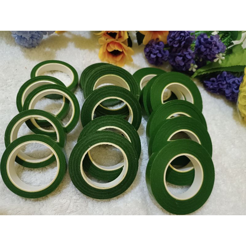 Grosir Floral tape bunga stoking/floraltape floral tape kain stoking bahan bunga stocking murah / kain bahan stoking bunga / bahan kain stoking bunga
