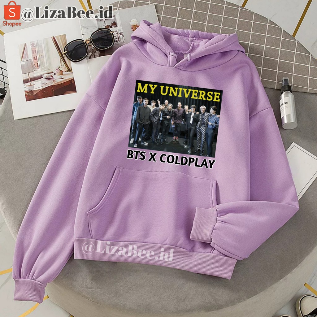 Hoodie BTS x Coldplay My Universe Oversize Album Terbaru Sweater Coldplayxbts My Universe Size Xxxl Hoodie Btsxcoldplay Jumbo 3xl Unisex Hodie Bts x Coldplay Lilac XXL Hoddie My Universe Bts Coldplay Oversize Hoodie BTS Cold Play Terbaru Murah Bahan Fl