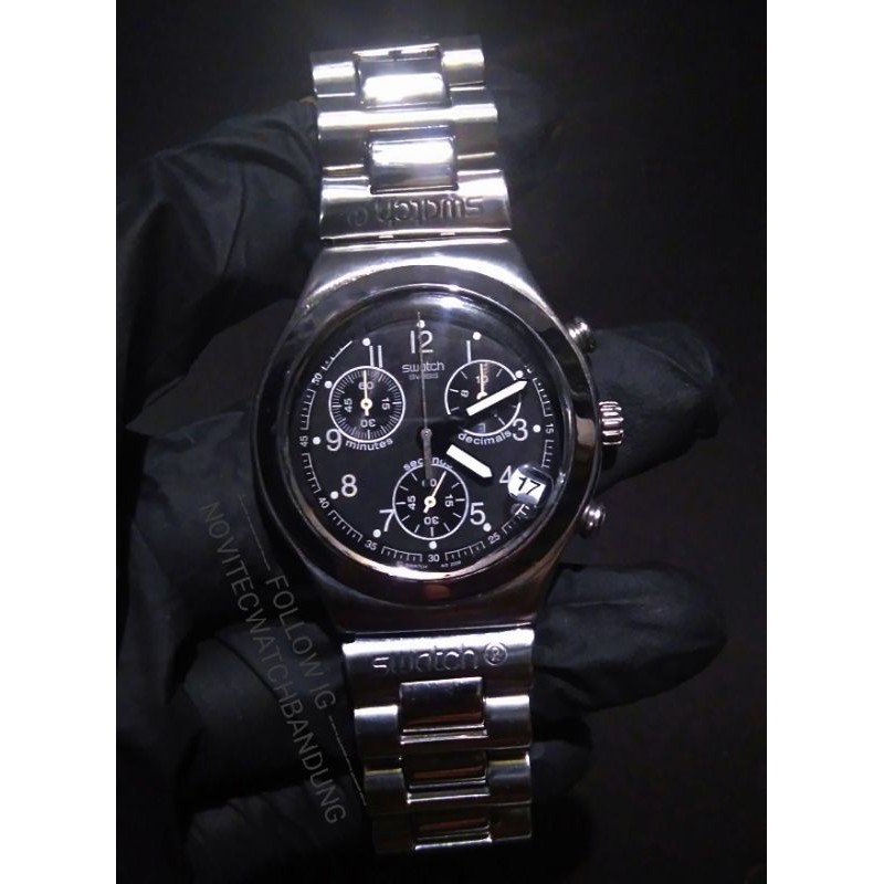 Swatch Irony Chronograph preloved jam tangan second bekas berkualitas