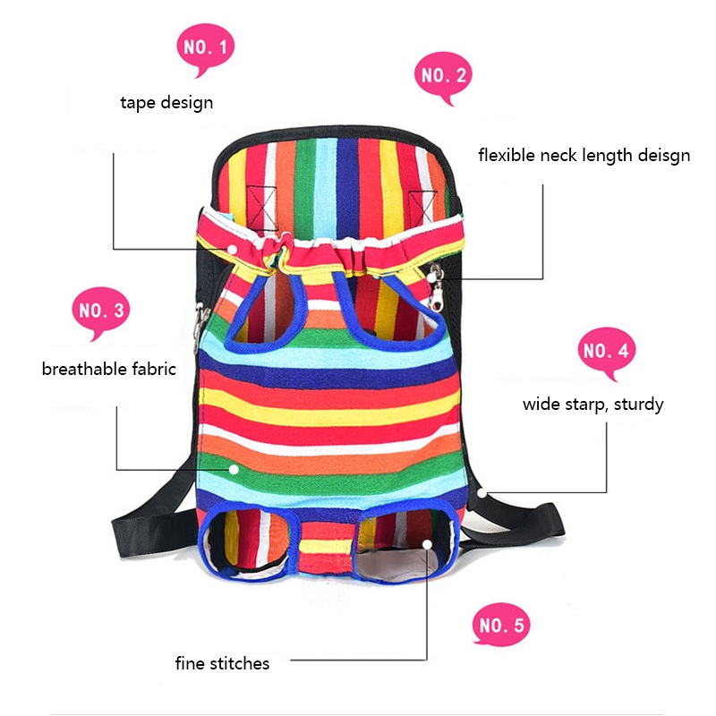 Gendongan Kucing Gendongan Anjing Kecil Tas Gendong Kucing Depan Belakang Tas Travel Kucing Pet Travel Bag