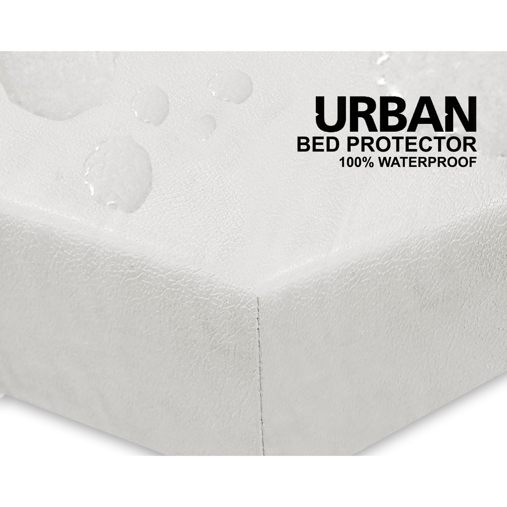 BED PROTECTOR URBAN WATERPROOF UK 120 x 200 ANTI TUNGAU, CAIRAN, OMPOL