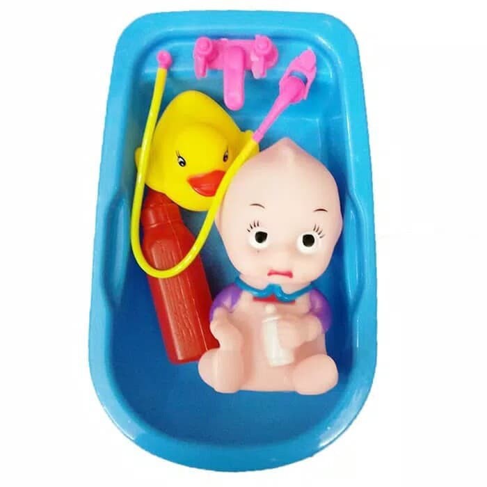 Mainan Anak Baby Bath Tub Shower Bebek Anak / Mainan Anak Perempuan