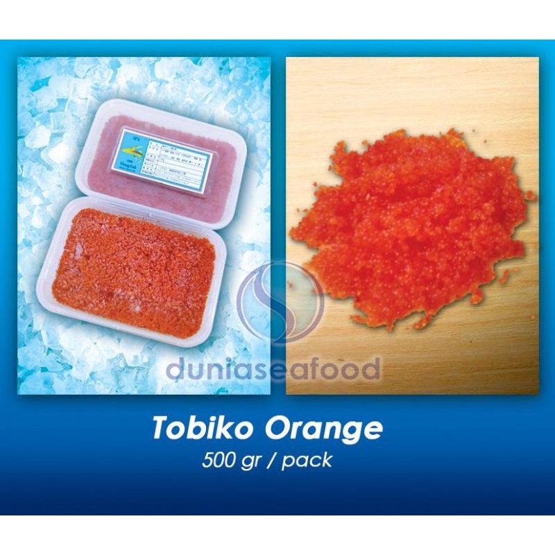 

Tobiko Orange Telur Ikan Terbang 500 gram/box