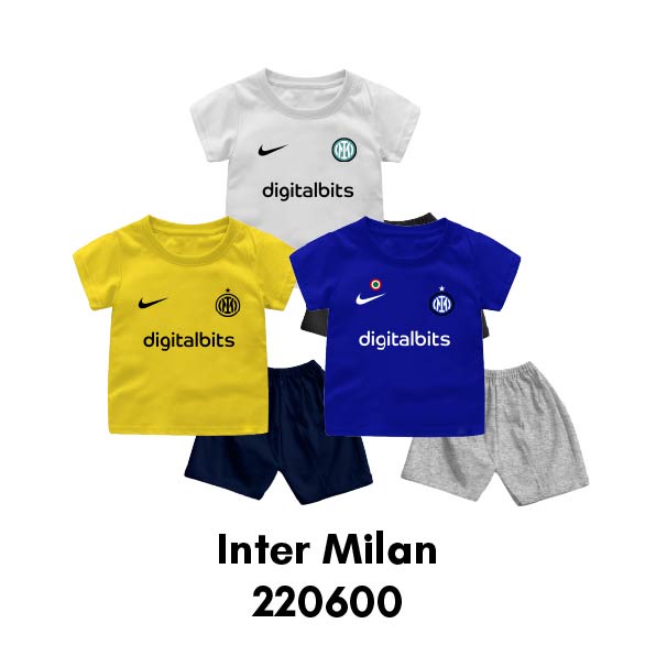 Setelan Kaos Bola Liga Italia Untuk Anak dan Bayi Bahan Katun Combed 30s Nyaman Dipakai