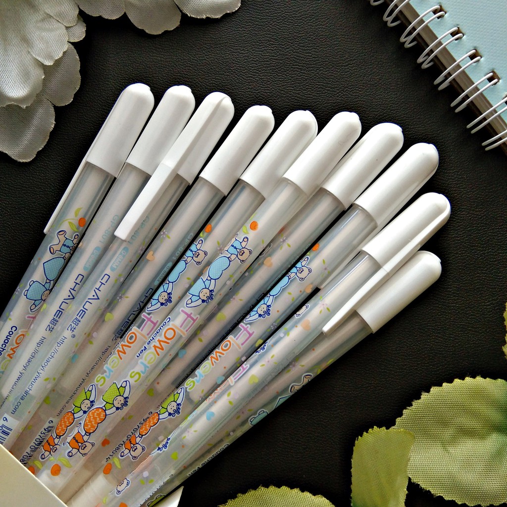 White Ink Gel Pen / Pulpen Gel Tinta Putih