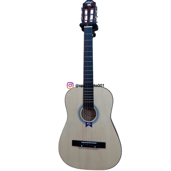 Gitar kapok warna hitam dan natural ORIGINAL Tanpa Tas BONUS BUBBLE WRAP-2
