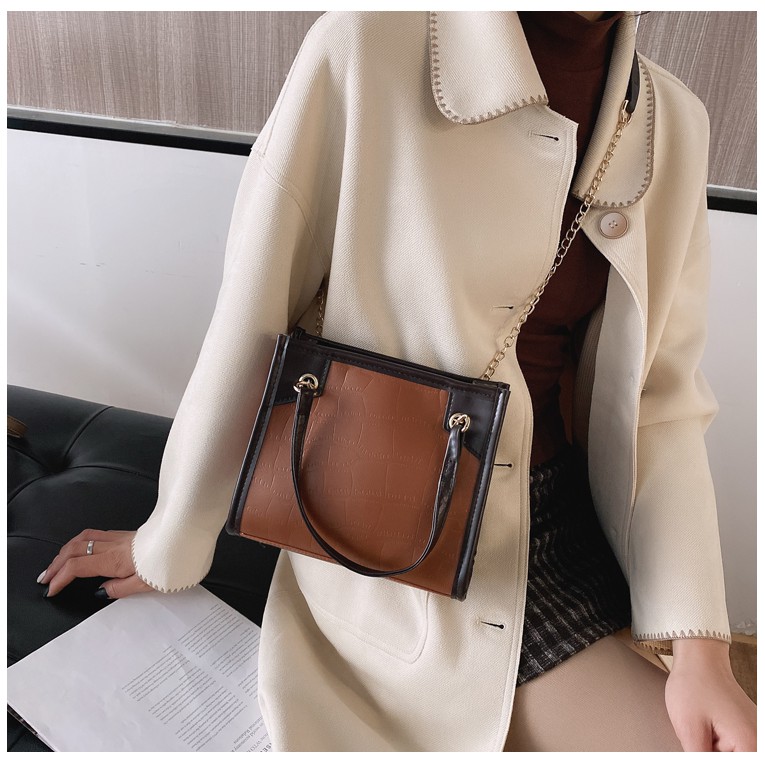 TB-38 tas selempang pu leather kulit imitasi buaya import korea jepang high quality