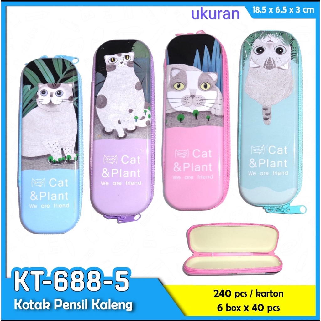 

tempat pensil kaleng sleting kt 688 herman satuan