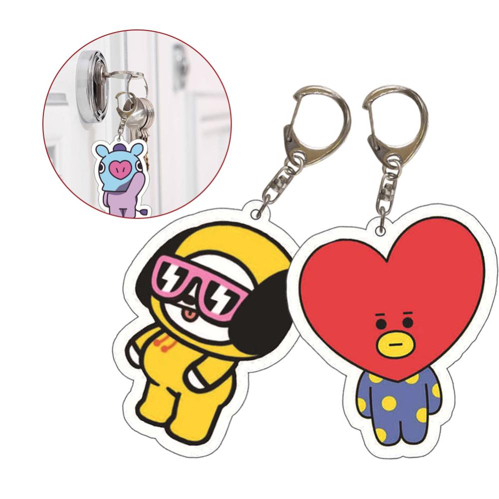 Timekey Gantungan Kuncitas Desain cannot miss it C4E6 BTS BT21 Untuk Dekorasi