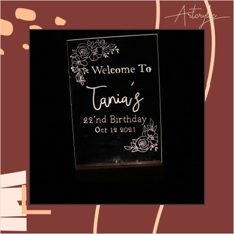 

Acrylic Letter // Custom Acrylic // Hampers Akrilik