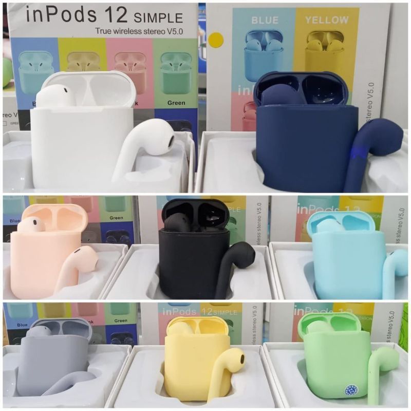 Earphone Bluetooth i12