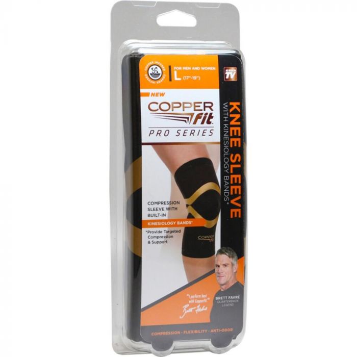 Deker Lutut Copper Fit / Knee Support Sleeve Dekker Olahraga / Deker Pelindung Lutut Otot - 1 Pcs