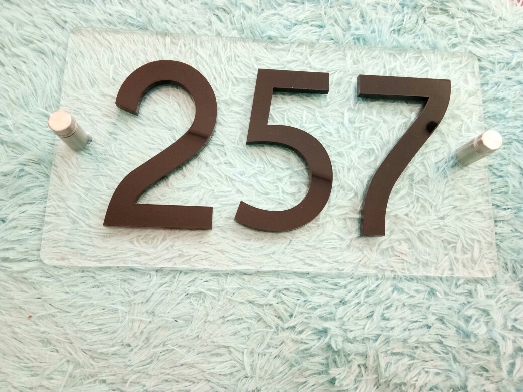 Nomor Rumah Kamar Hotel Minimalis Akrilik Nomer Acrylic - Hn14a