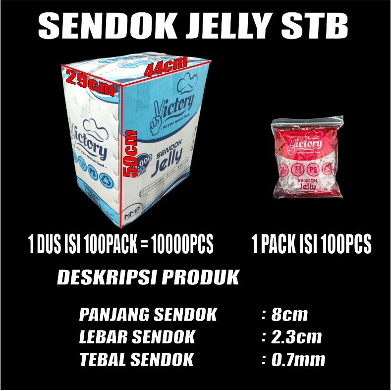 Sendok Teh Puding STG / Sendok Jelly Eskrim STB / Garpu mini / Sendok Bebek Plastik Per Pack Var