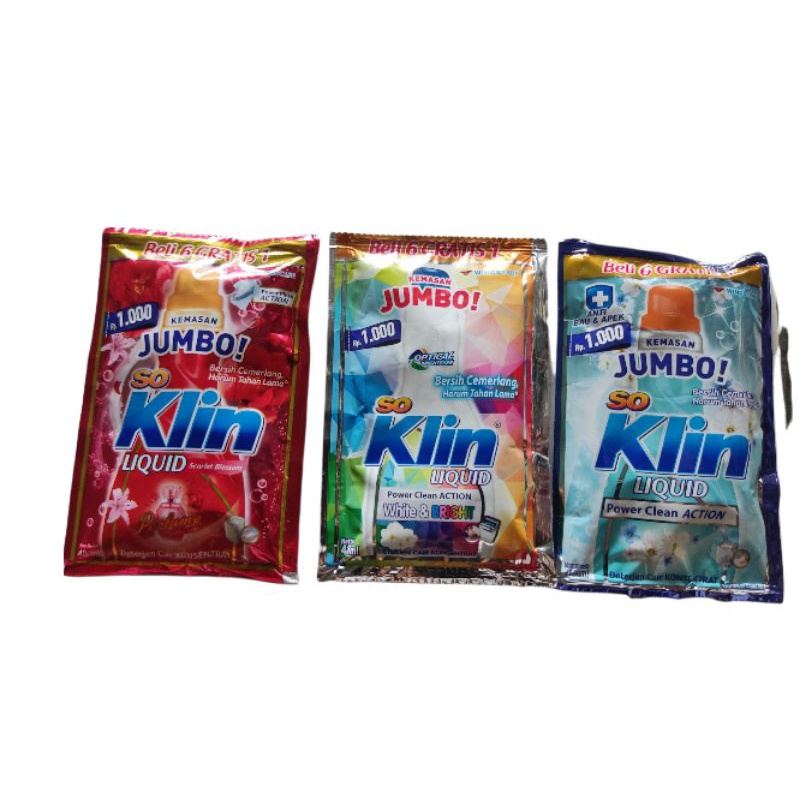 So Klin CAIR LIQUID SACHET Rencengan isi 6 + 1