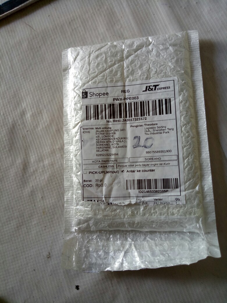 Lampu Tidur 24 Led 12w Usb 5v Portable My