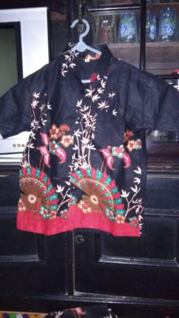 Batik Couple Keluarga Sania Ruffle Ori Ndoro Jowi Dnt Kipas