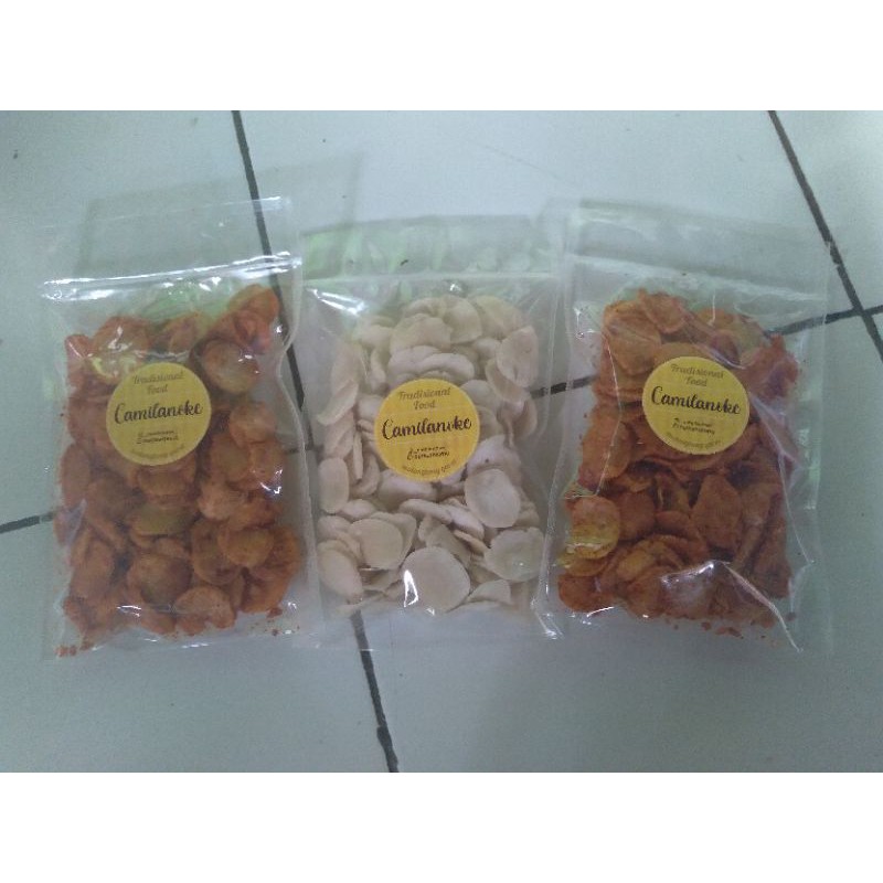 

Cireng mini kering Rasa Pedas Daun Jeruk / Original