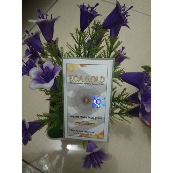 emas loga mulia 0,05 gram