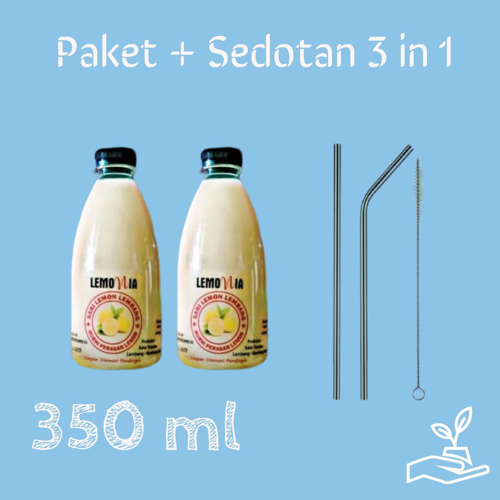 

PAKET 350 ml + Sedotan Stainless 3in1
