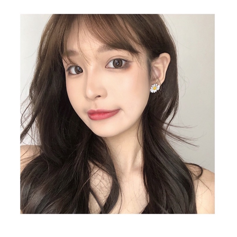 Anting Wanita Tusuk Korea Motif Bunga Daisy Flower Earing Lucu Terbaru Anting Petal Bentuk Flower-4