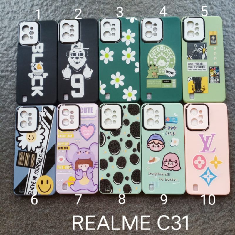 Case gambar Realme C31 motif cewek ( 2 motif ) soft softcase softshell silikon cover casing kesing housing