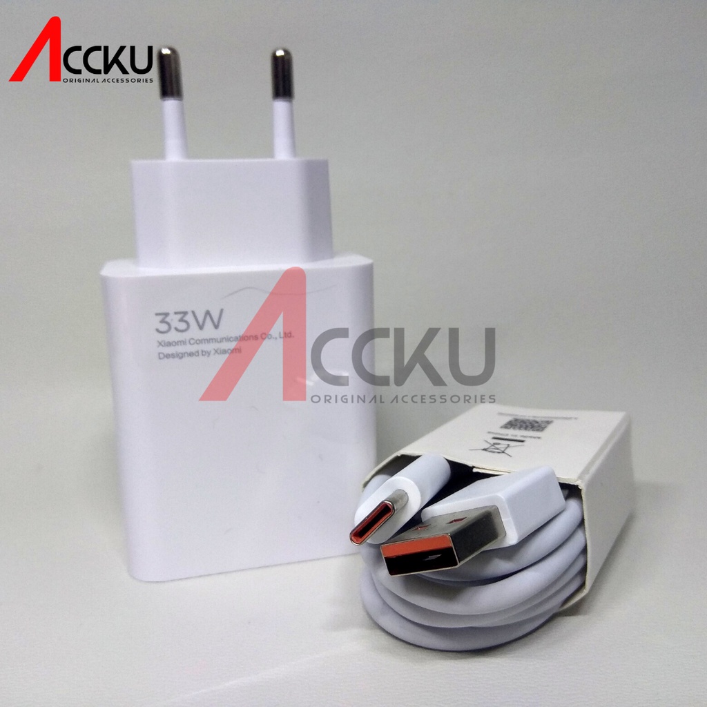 Charger Xiaomi 33W Charger Xiaomi Type C  33W  Xiaomi 33 Watt Turbo Charger Xiaomi 33W / MDY - 11 - EZ