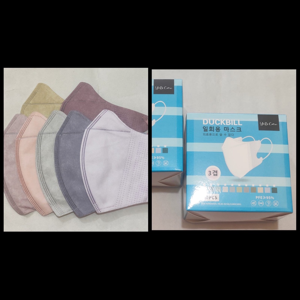 MASKER DUCKBILL YNB CARE MIX/ DUCKBILL MIX WARNA WARNI