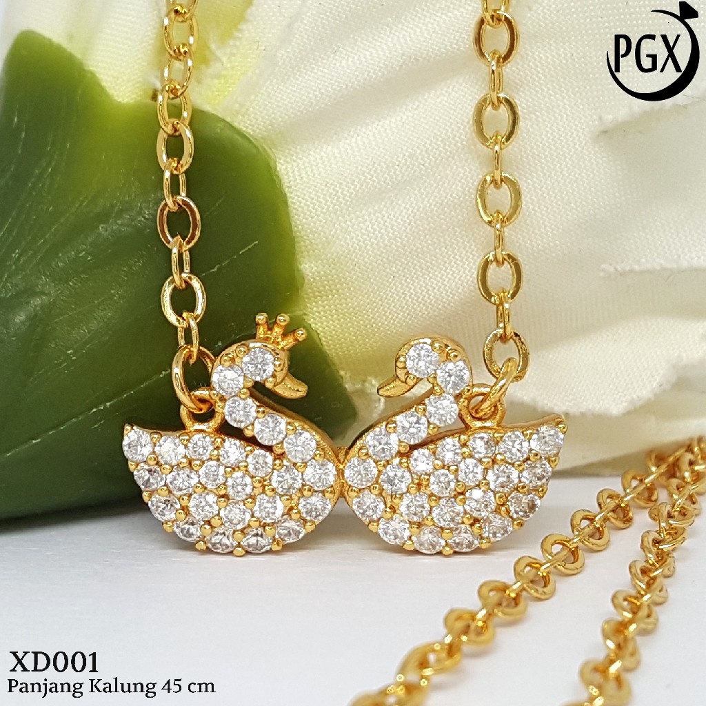 PGX Kalung Wanita Xuping Aksesoris Fashion Perhiasan Lapis Emas Premium - XD001