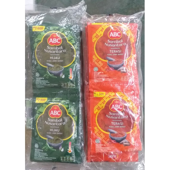 

KZ - ABC sambal nusantara ijo & terasi 18gr X 10pcs