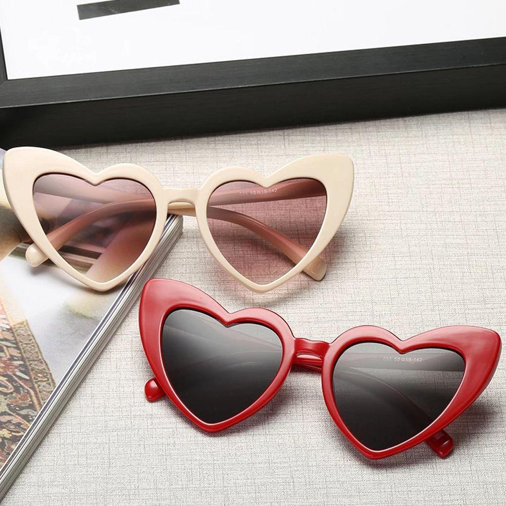 Mxbeauty Kacamata Hitam Hati Fashion Wanita Vision Care Travel Jelly Warna Love Heart Eyewear