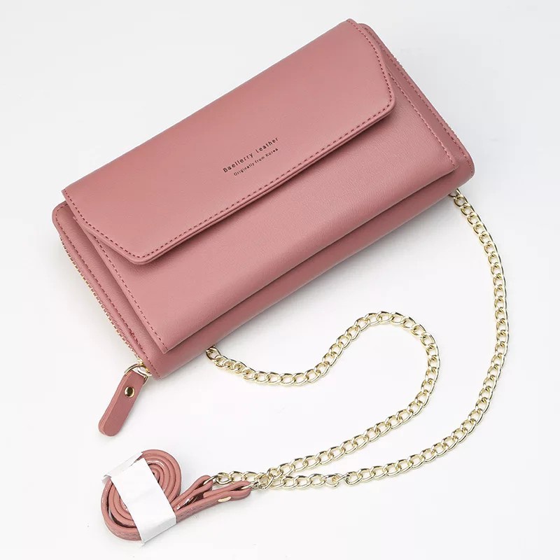 Dompet Lipat Wanita LUCINTA Kulit Sintetis Elegan Import