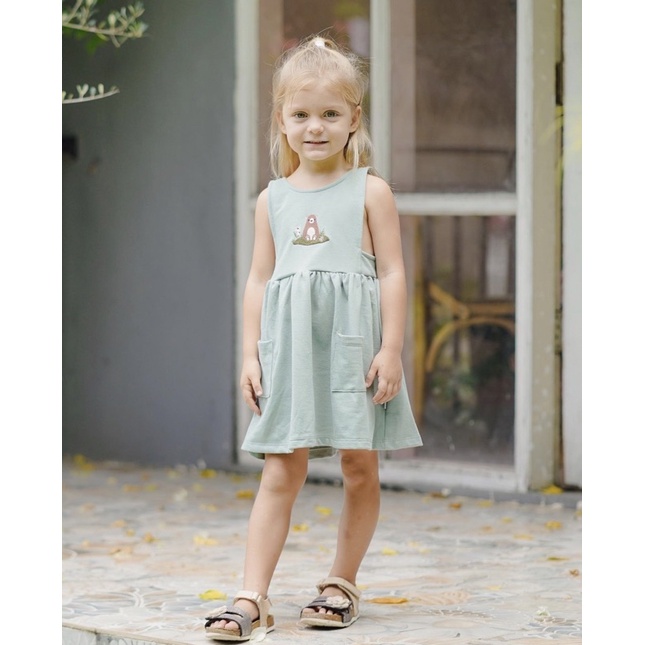 Mooi CLay Overall Dress / Dress Anak 1-5 Tahun