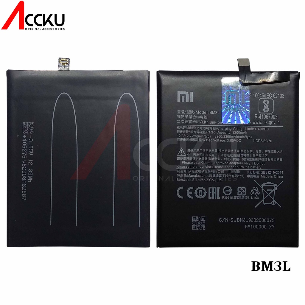 BATERAI XIAOMI 9 BATTERY XIAOMI BM3L BATTERY XIAOMI Mi9 BATERAI XIAOMI BM3L ORIGINAL