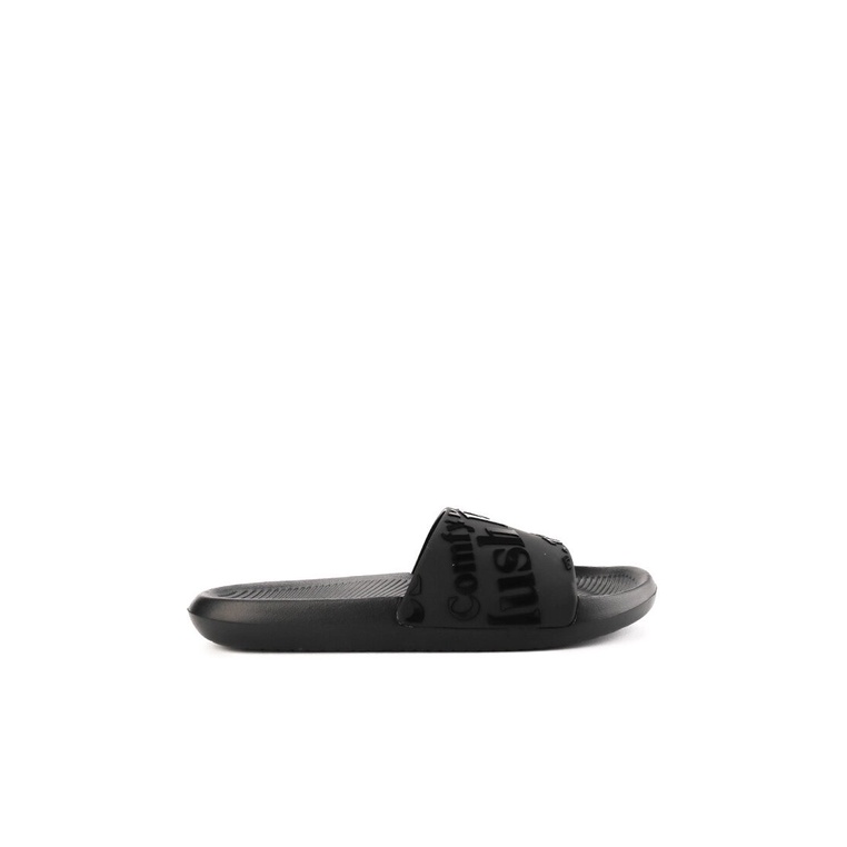 SANDAL SLIDE HUSH PUPPIES PRIA ORIGINAL CASUAL BRANDED ASLI HITAM HM37