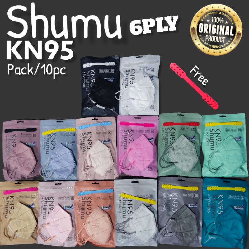 SHUMU KN95 6PLY - MASKER KN95 SHUMU  6PLY  KEMENKES MEDICAL GRADE -  ORIGINAL