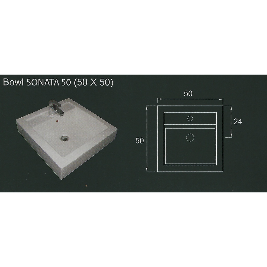 *SALE* Halmar Wastafel Mangkok (Bowl) Solaris 50 Marble