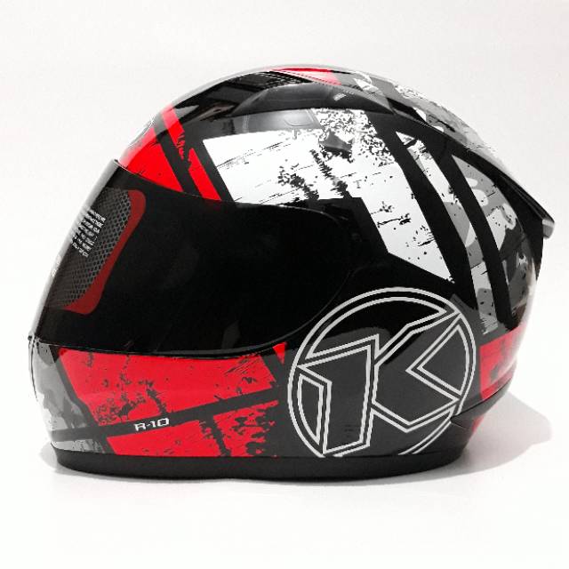 Kyt R10 seri 3 black red white