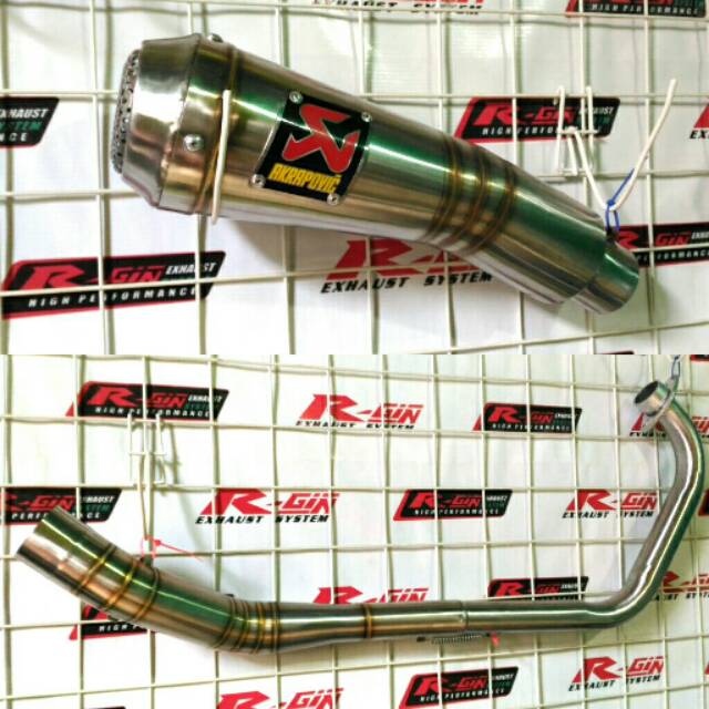 Knalpot Racing Akrapovic Gp Model R9 H2 New Vixion R NVA NVL R15 New VVA V1 V2 V3 Las Cacing