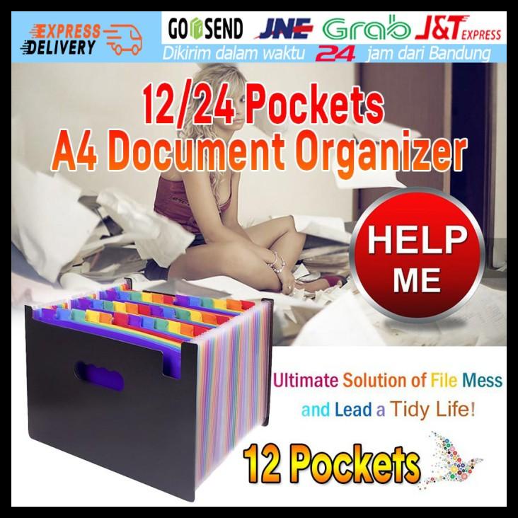 

TERBARU 24 MAP DOKUMEN HARMONIKA A4 FOLIO WARNA FOLDER EXPANDING FILE SEKAT TERBARU