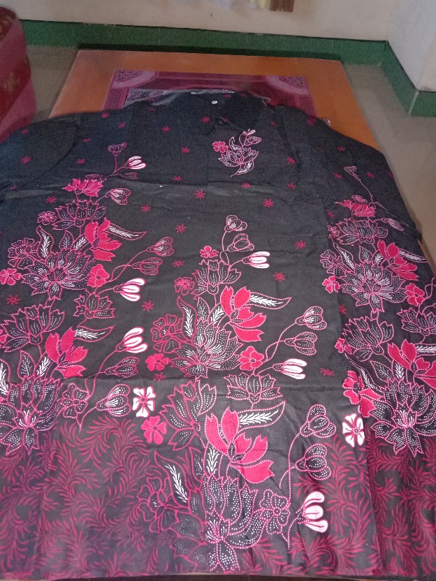 Batik Pria Size M L Xl Xxl  Bswart Batik Hrb026 Kenongo Hem Panjang Padi