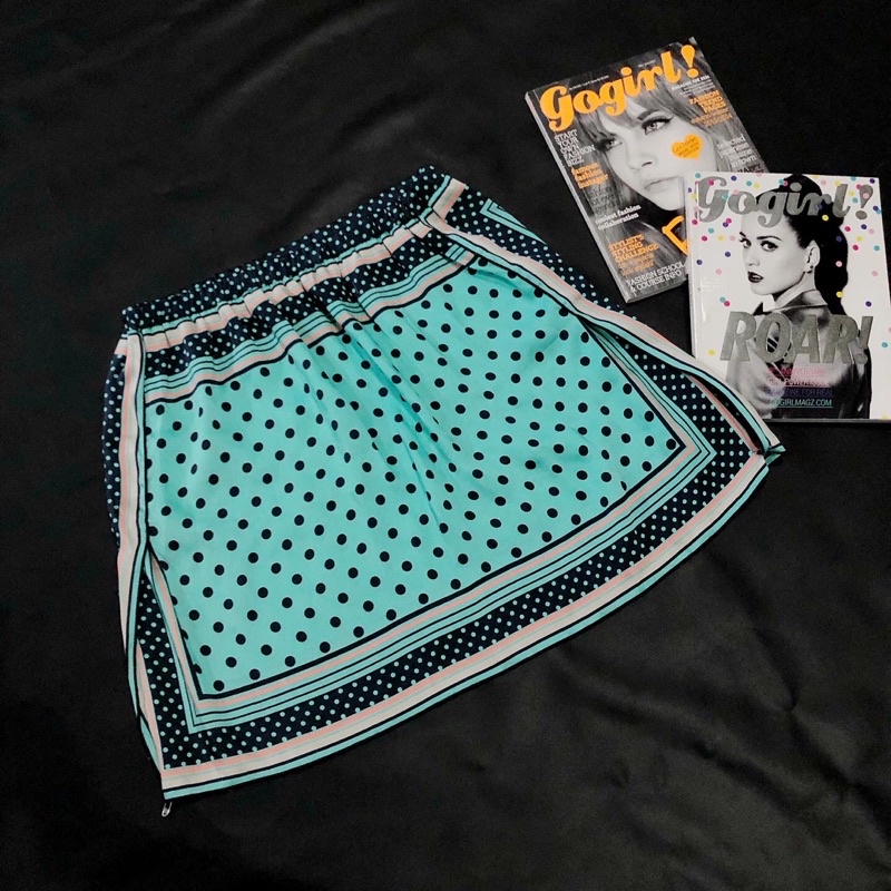 polkadot skirt preloved zara