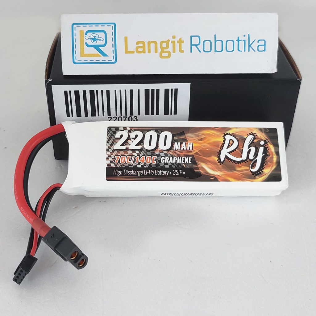 Battery Baterai LIPO RHJ 3S 2200mah 70C Graphene RHJ 3s 2200 mah