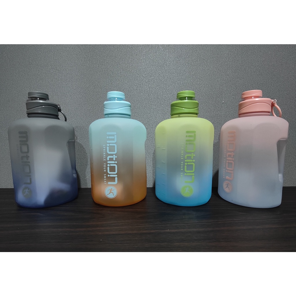 Botol Minum Motivasi Gym 2 Liter MOTION Galon sedotan