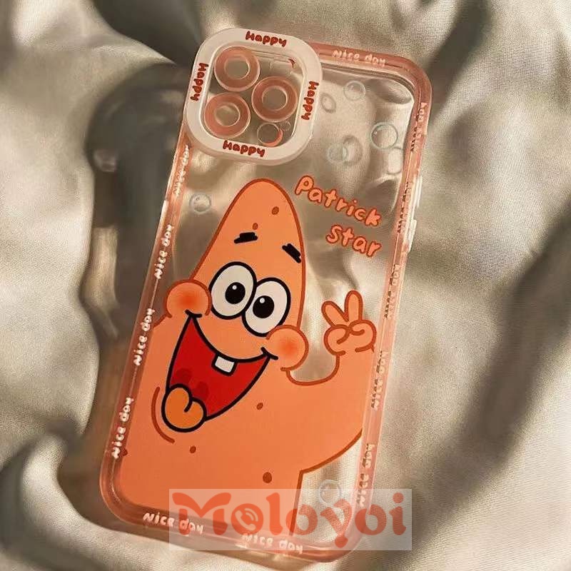 Soft Case Tpu Motif Spongebob Patrick Star Untuk Iphone 11 12 Pro Max 6 6s 7 8 Plus Xs Max X Xr Se 2020 13 Pro Max