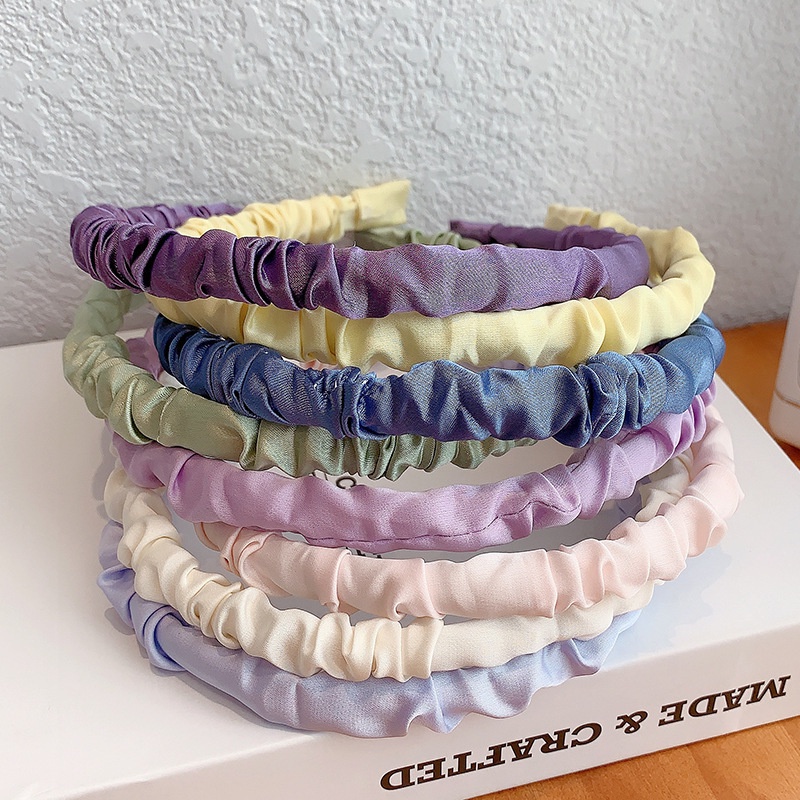 BANDO KOREA KERUT / BANDO SCRUNCHIE SATIN / HEADBAND KOREA FASHION / BENDO KOREA STYLE AKSESORIS